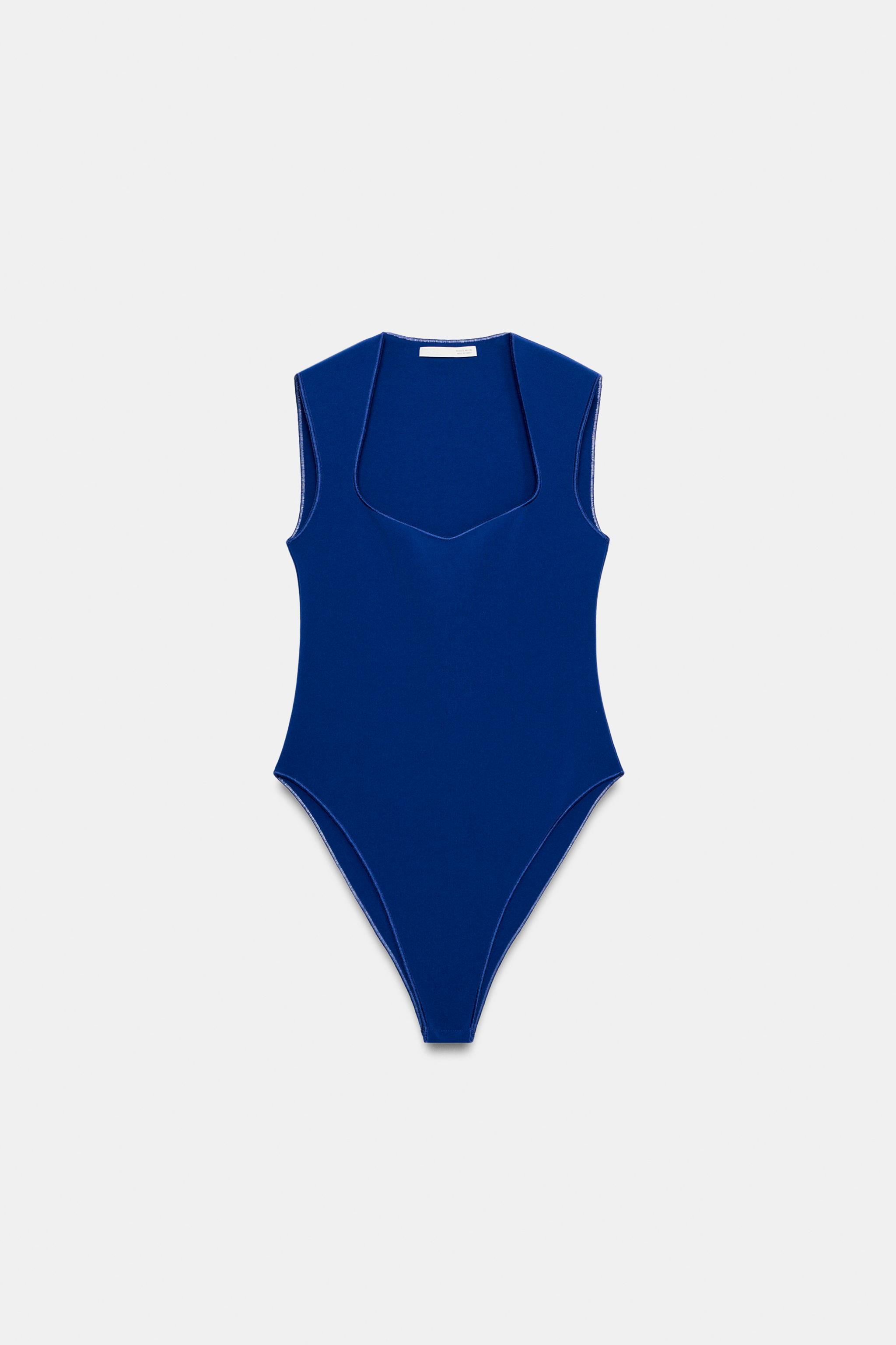 STRETCH SQUARE NECK BODYSUIT